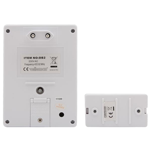 Carillon Da Parete Con Cavo - Campanello Elettrico 230V AC, Design Quadrato - Foto 10