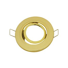 Support encastrement spot LED orientable metal doré Support encastrement spot LED orientable metal doré