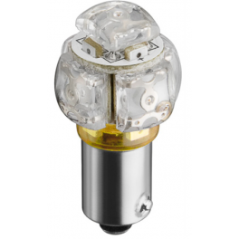 Lampe LED culot BA9S 0W25 12VDC jaune
