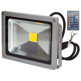 Projecteur Led 20w Extérieur Ip65 Rvb Avec Télécommande à 43 90 Projecteur Led 20w Extérieur Ip65 Rvb Avec Télécommande