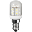 Lampe LED spéciale frigo E14, 1W2 230V, blanc chaud