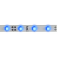 Réglette LED époxy 50 cm 2W4 12V bleue
