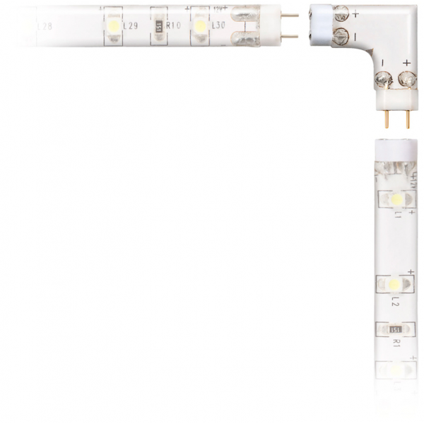 Paire de connecteurs 90° gauche pour système de réglettes LED flex à 3,50€