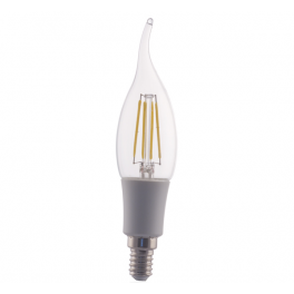 Ampoule Incandescente LED flamme E14, 4W 230V, blanc chaud