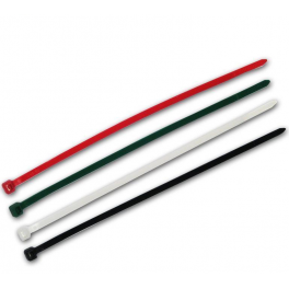 50 Colliers de serrage. Serre-câbles attache-câbles 4 couleurs 200 x 4,8 mm 