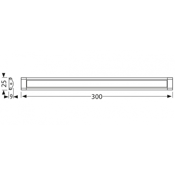 Réglette LED 50 CM Dimmable tactile avec alimentation à 34,90