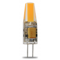 Lampe LED G4 silicone 1W8 COB 12VDC blanc chaud diamètre 10 mm