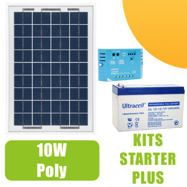 Panneau solaire 12V en polysilicium 10W, plaque de charge solaire