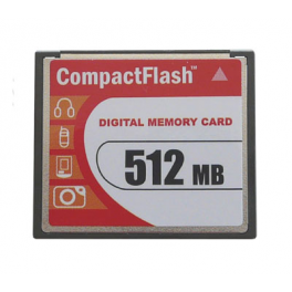 Carte Mémoire Compact-Flash Industriel, Classe de vitesse 120x, SLC, Capacité 512Moctets