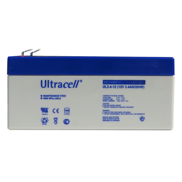 Batterie au plomb 12V 3,4AH Ultracell UL3.4-12